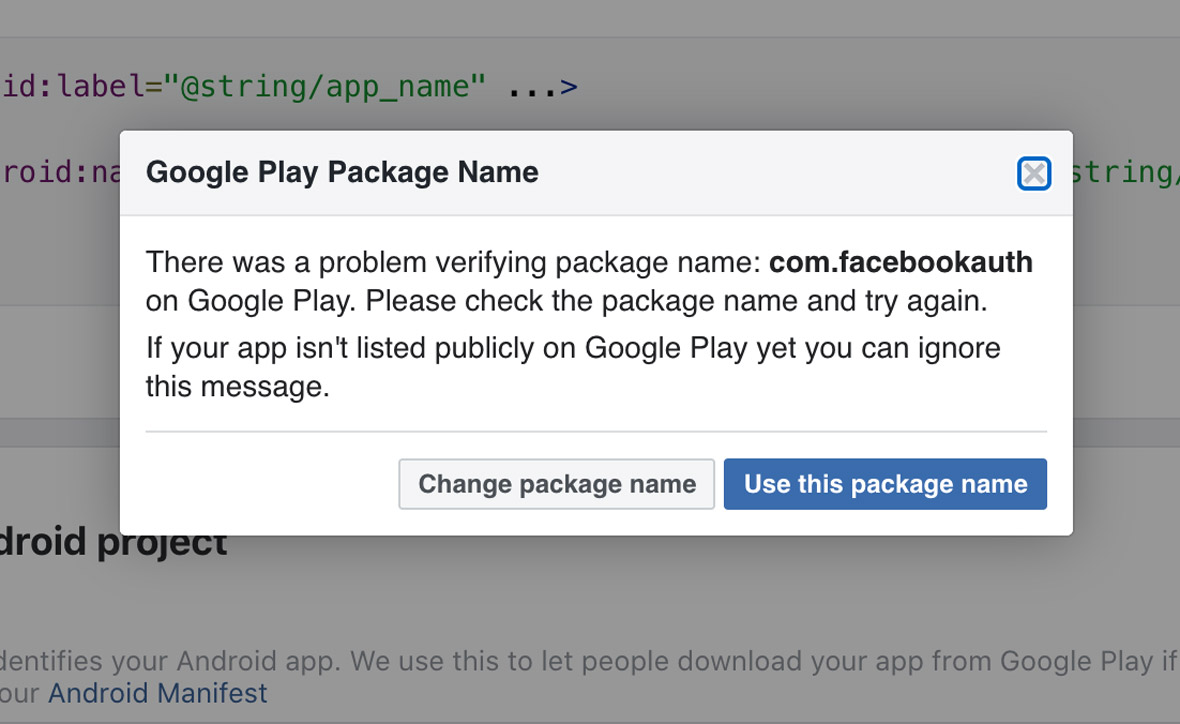 React Native Facebook SDK integration