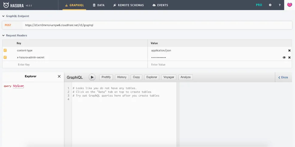 Serverless GraphQL API with Hasura and AWS stack