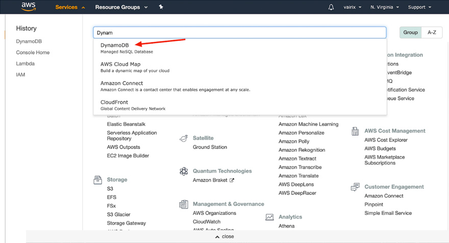 Lambda & DynamoDB