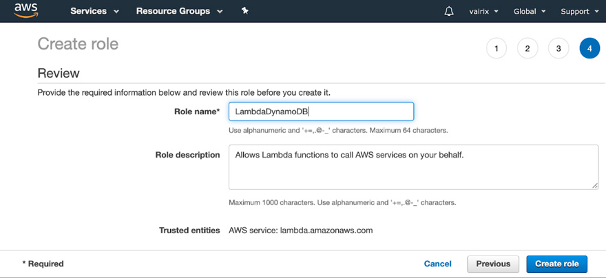 Lambda & DynamoDB