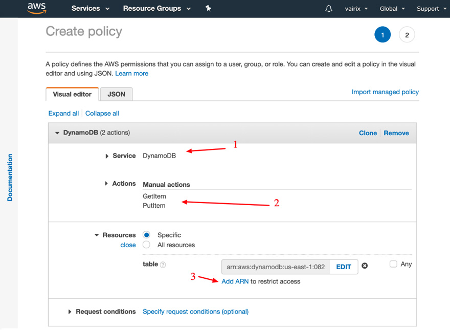 Lambda & DynamoDB