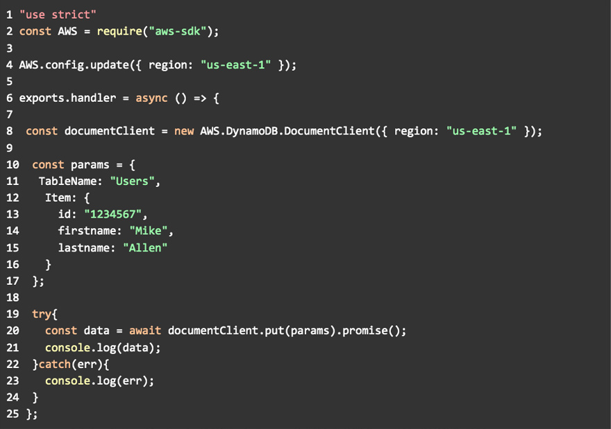 Lambda & DynamoDB