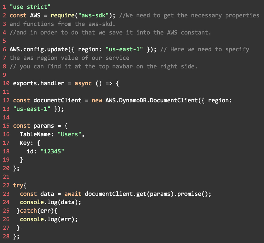 Lambda & DynamoDB