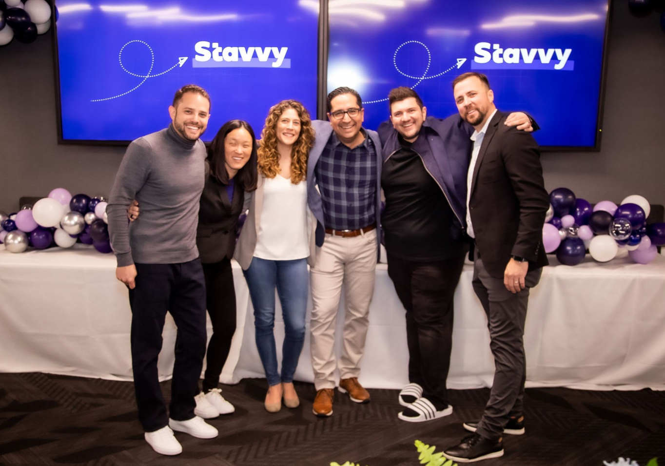 Stavvy team at celebration