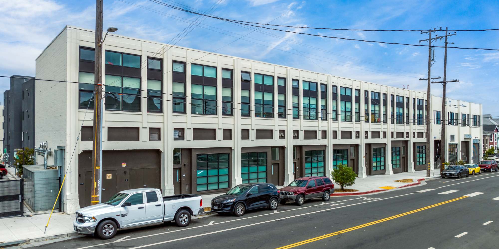 Exterior of apartment building