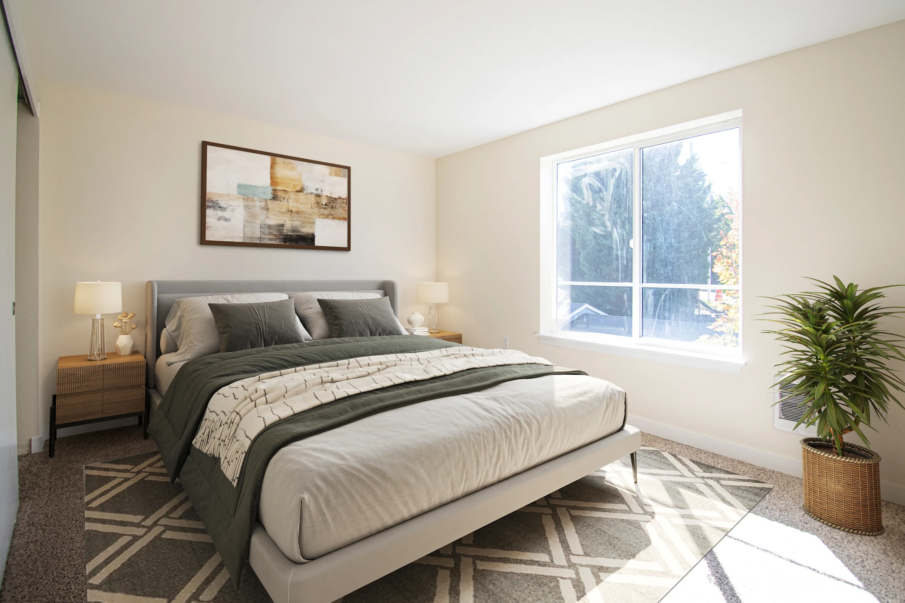 Furnished bedroom