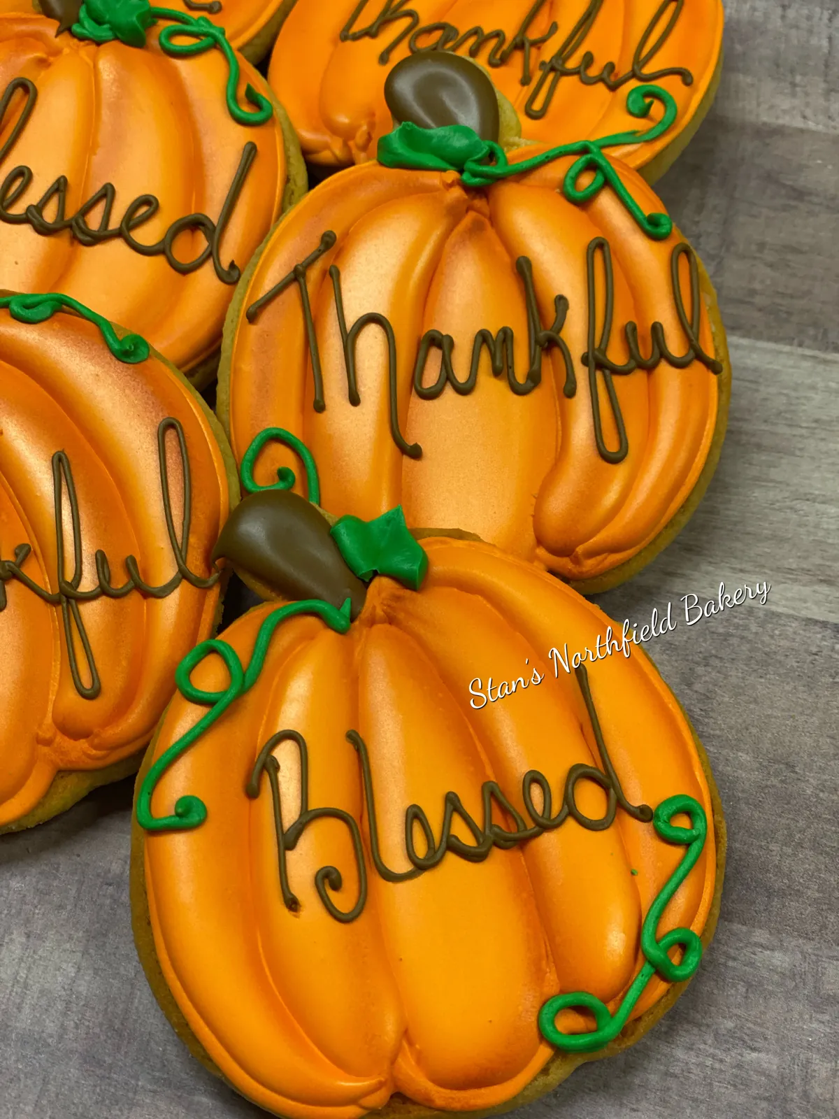 Thankful and blessed pumpkin cookies