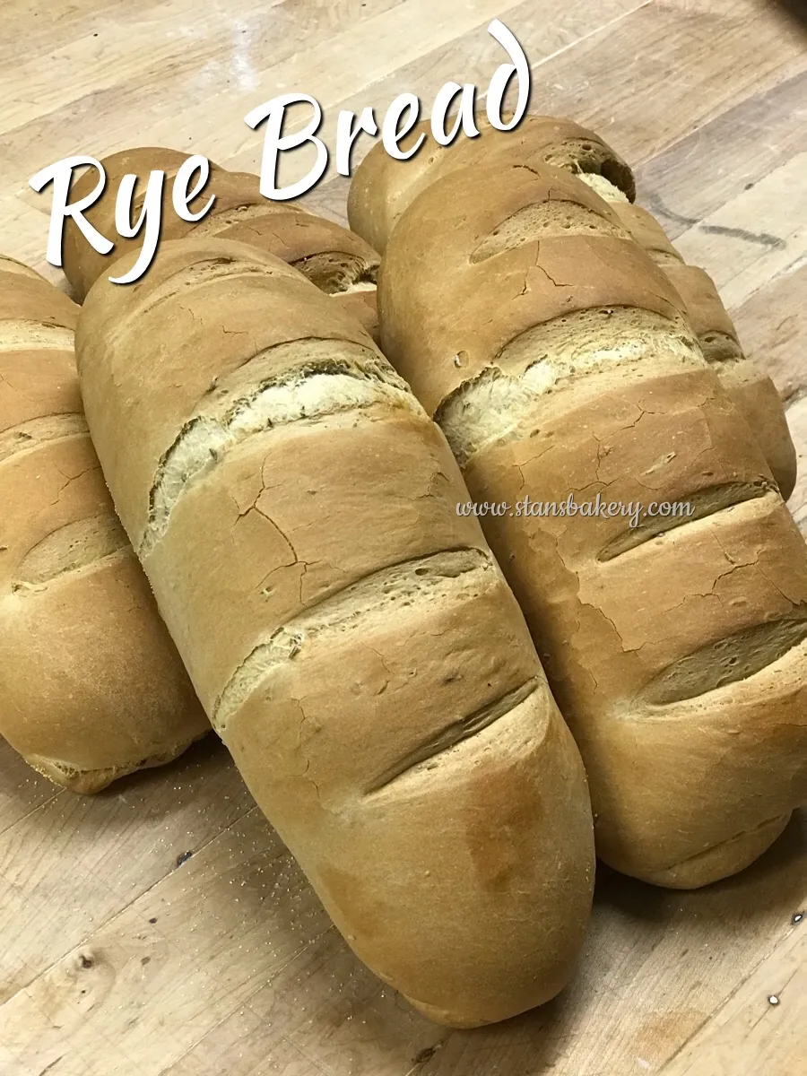 Loaves of rye bread