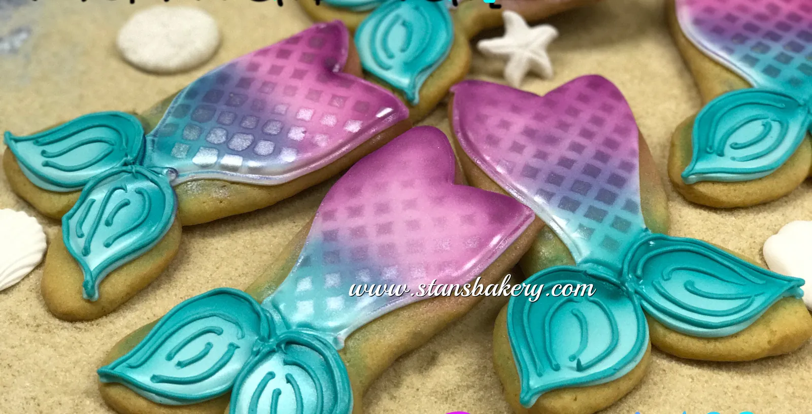 Mermaid tail cookies