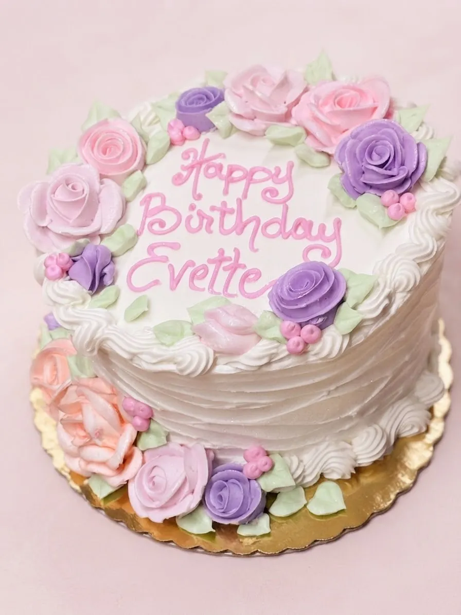 A standard strawberry cassata cake