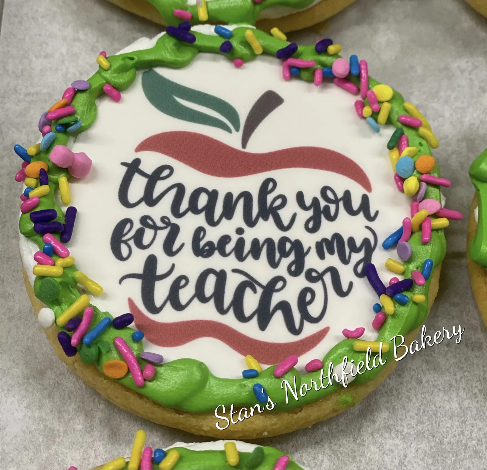 Thank you for being my teacher cookies