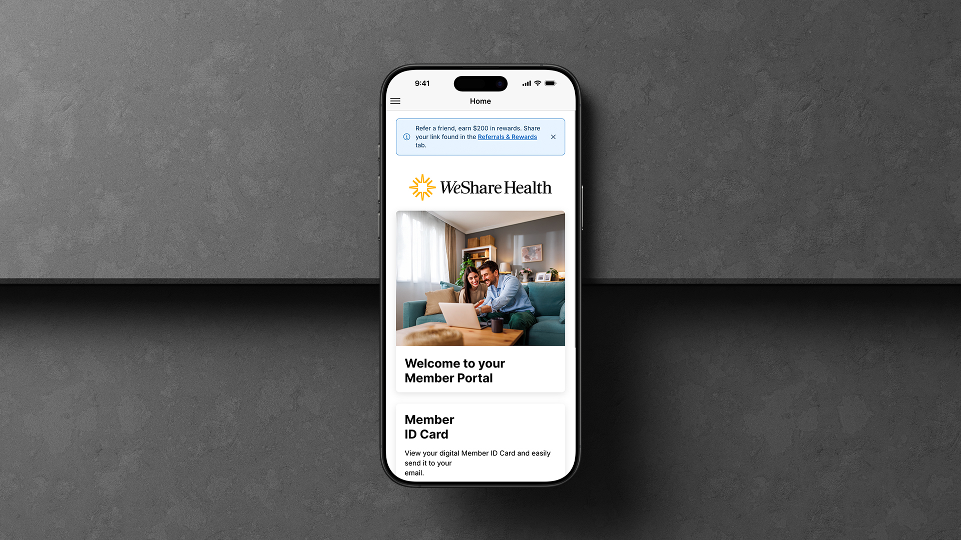 Using the WeShare Health App