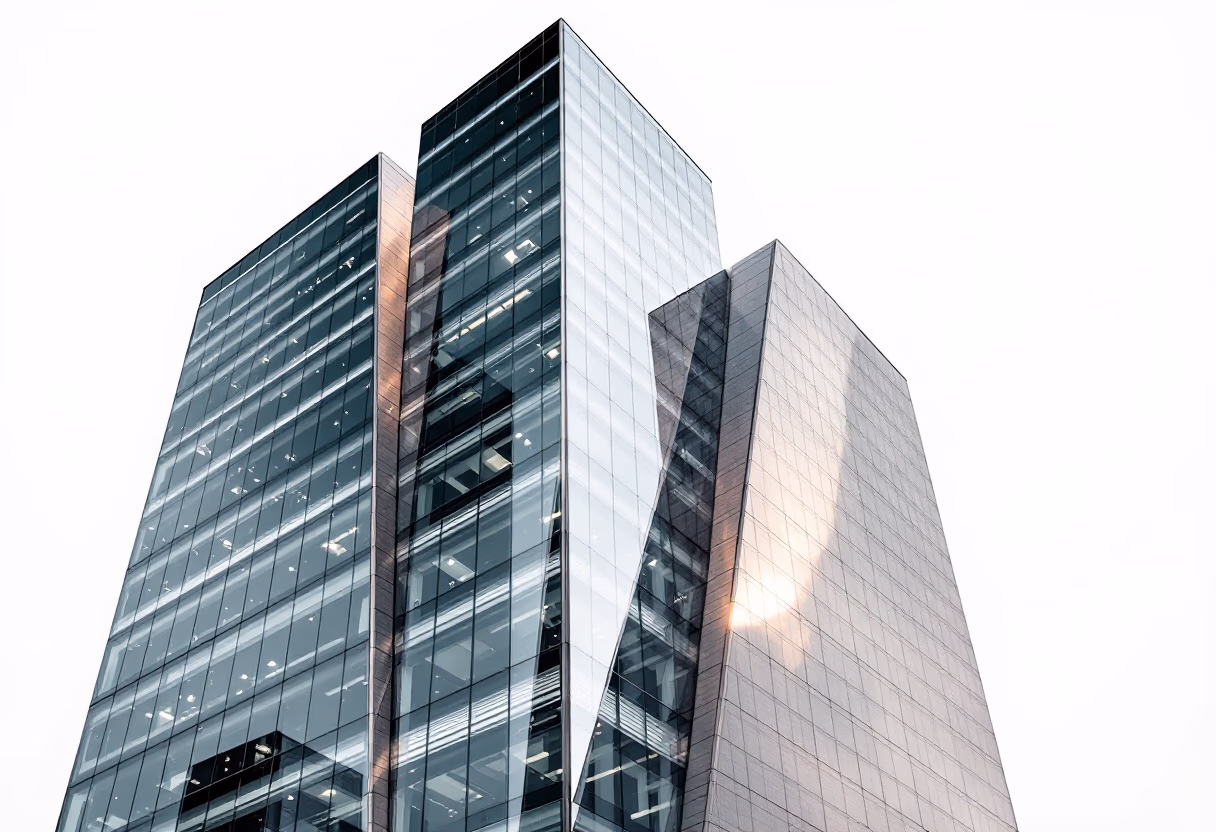 background image of cityscape, office building exterior (for a financial advisor)