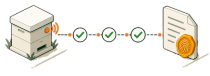 Illustration of a hive reading passing verified checks to a sealed certificate