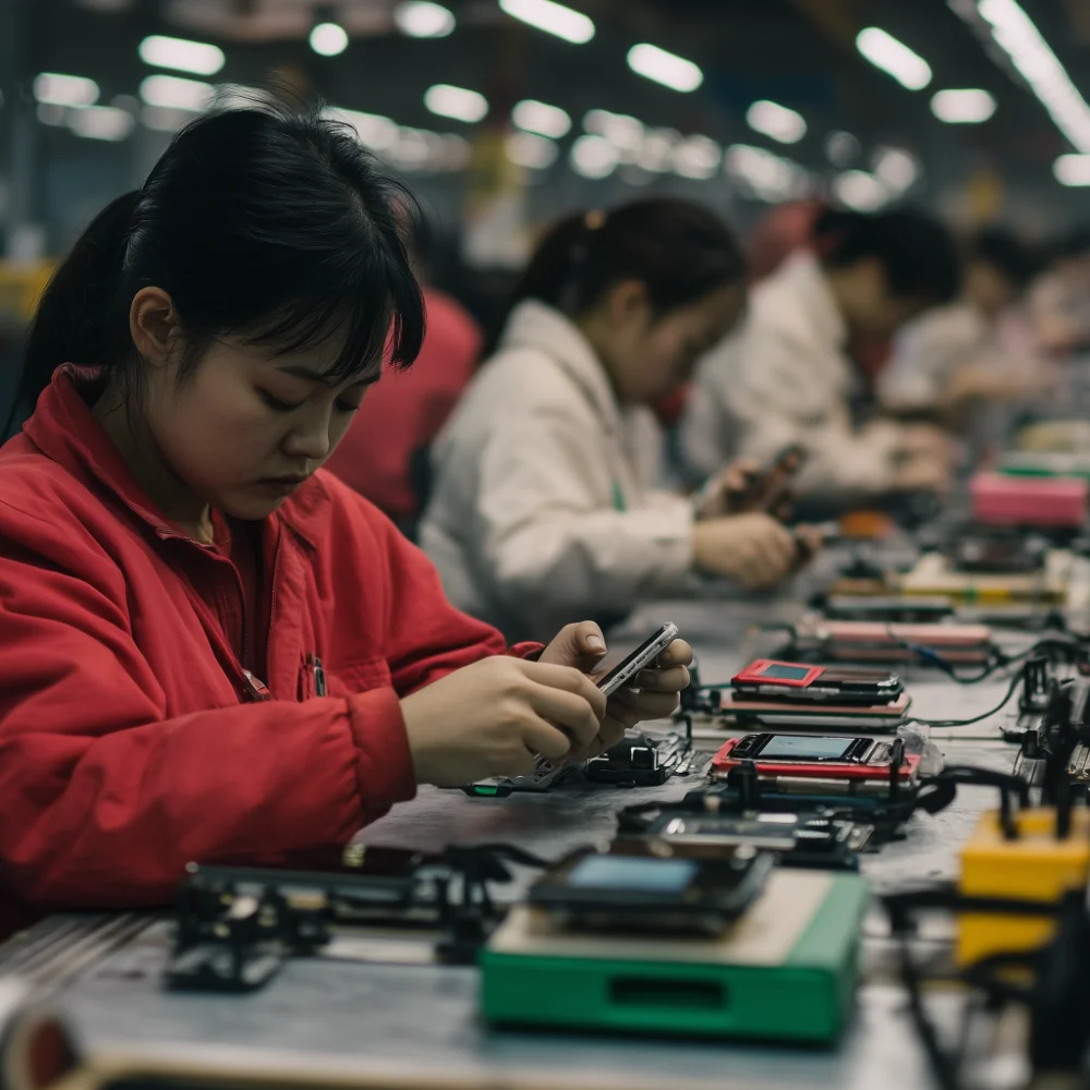 China tech factory