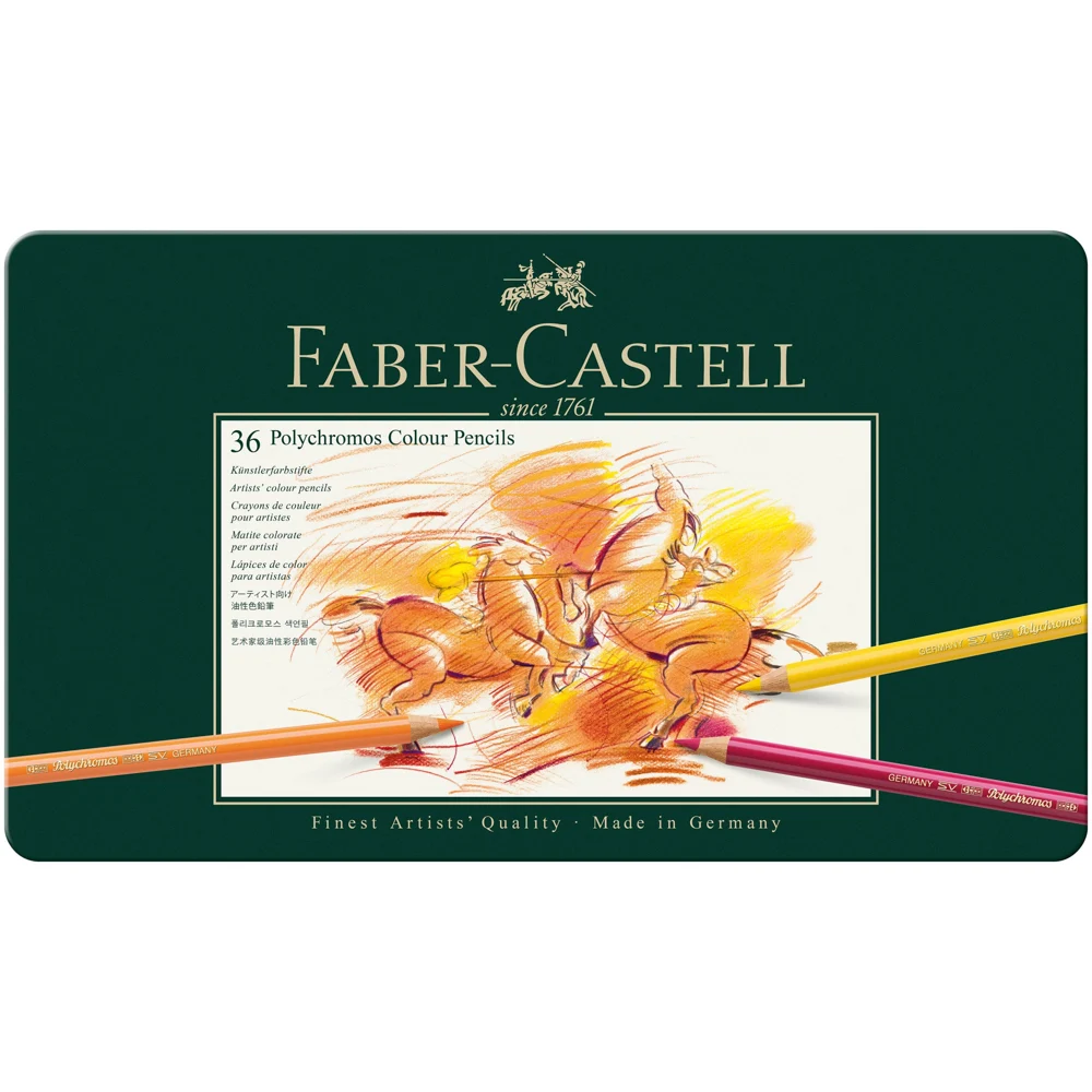Polychromos Artists' Color Pencils, Tin of 36 — Faber-Castell