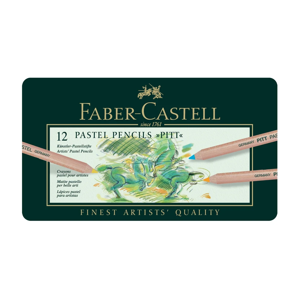 Pitt Pastel Pencils, Tin of 12 — Faber-Castell