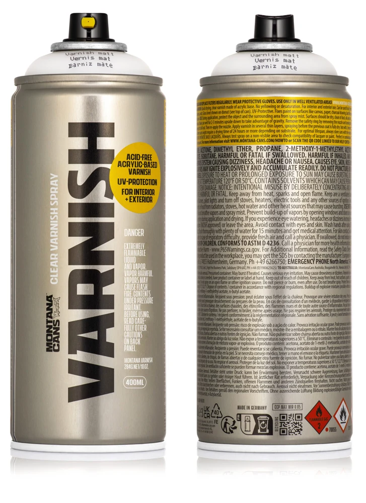 Montana VARNISH 400ml — Montana Cans