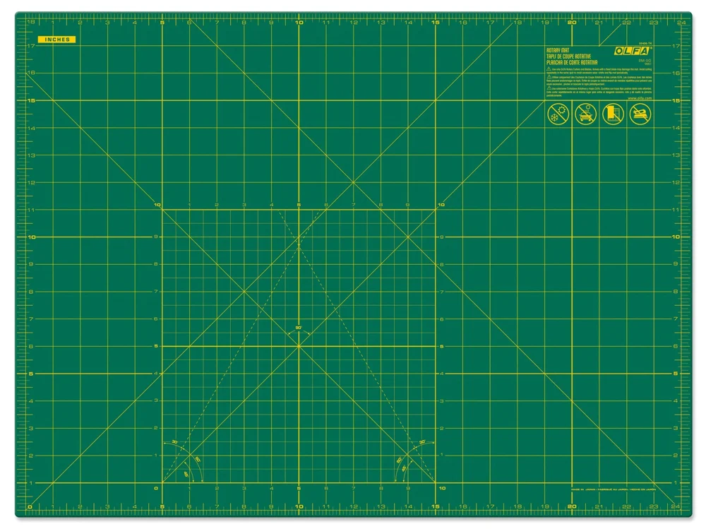 RM-SG 18" x 24" Green Double-Sided, Self-Healing Rotary Mat — OLFA