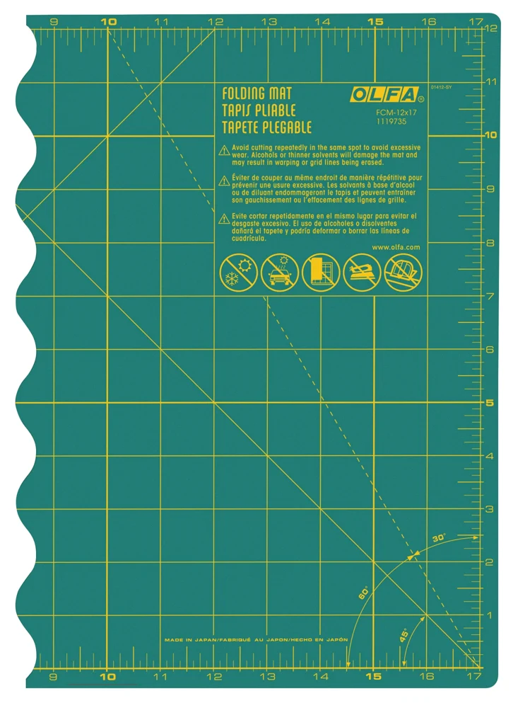 FCM-12x17 12" x 17" Folding Cutting Mat — OLFA