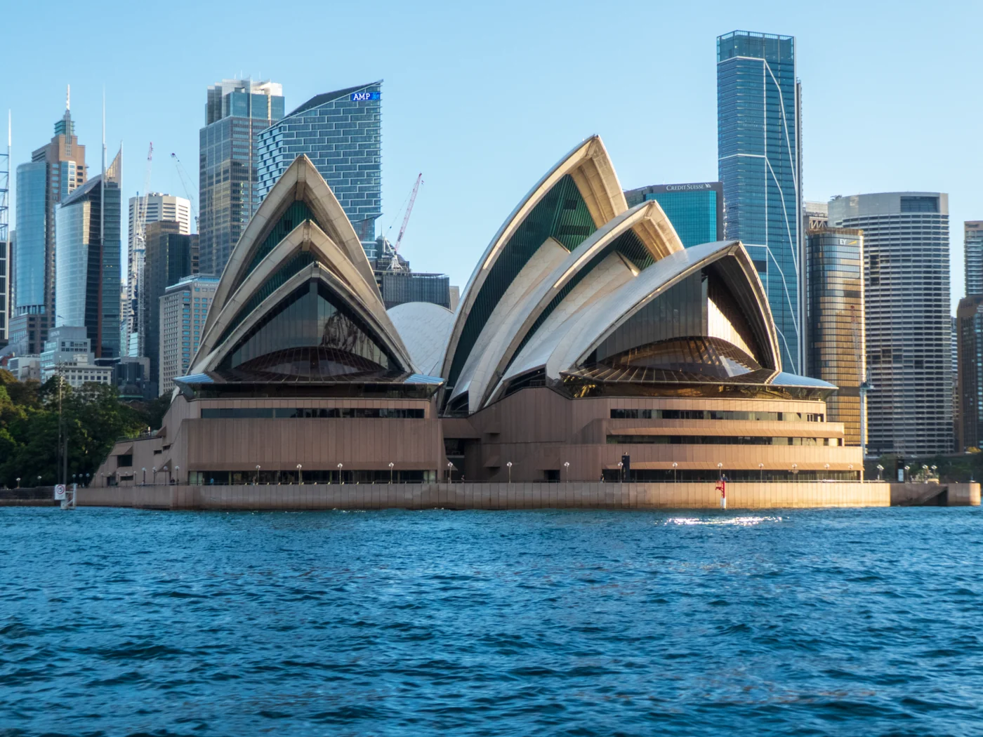 Sydney Opera House and harbour, Sydney, Australia — viewed from a ferry