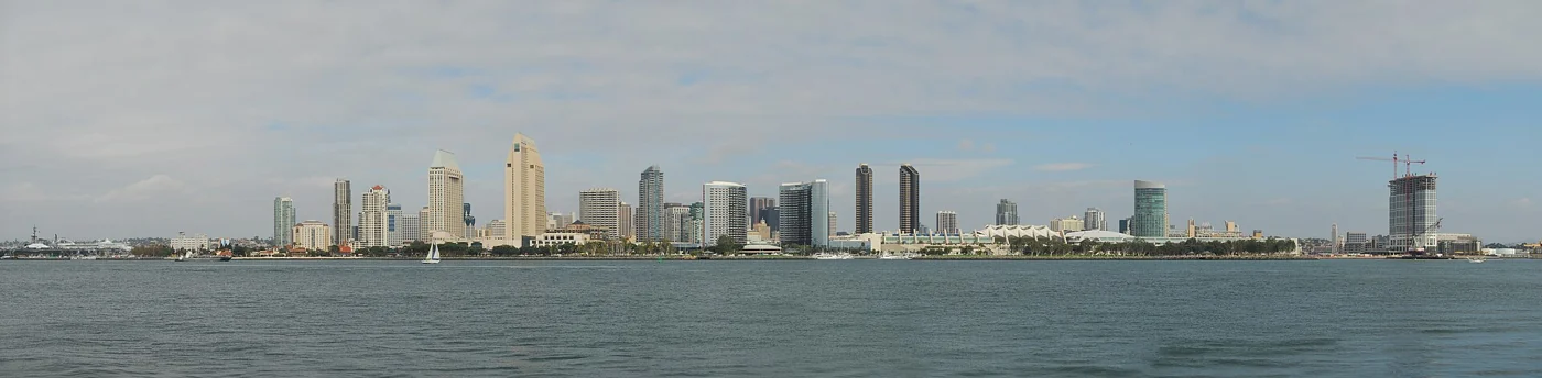 San Diego skyline from Coronado, California