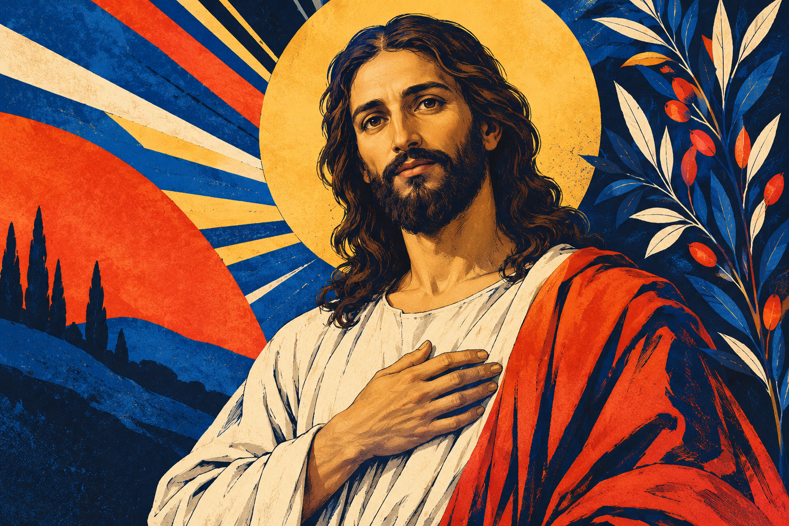 Jesus Collection 051 — Original generated artwork; not a manufactured product photograph