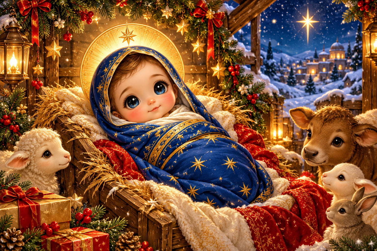 Golden Baby Icon — Original generated artwork; not a manufactured product photograph