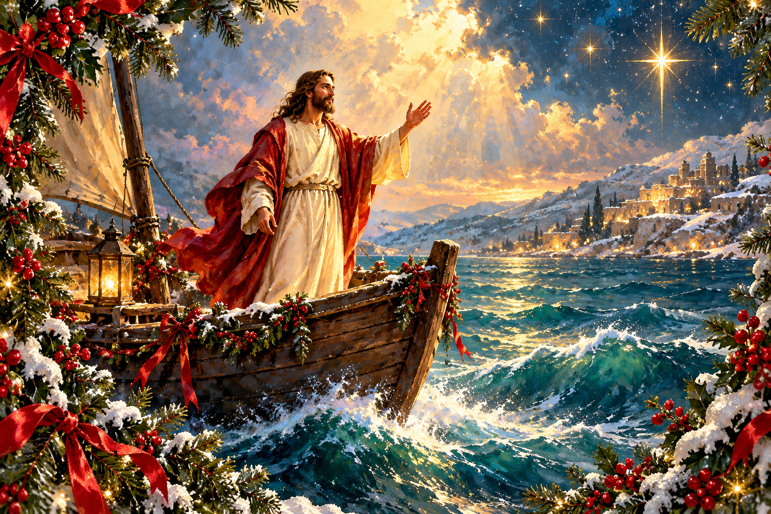 Sea of Galilee — Original generated artwork; not a manufactured product photograph