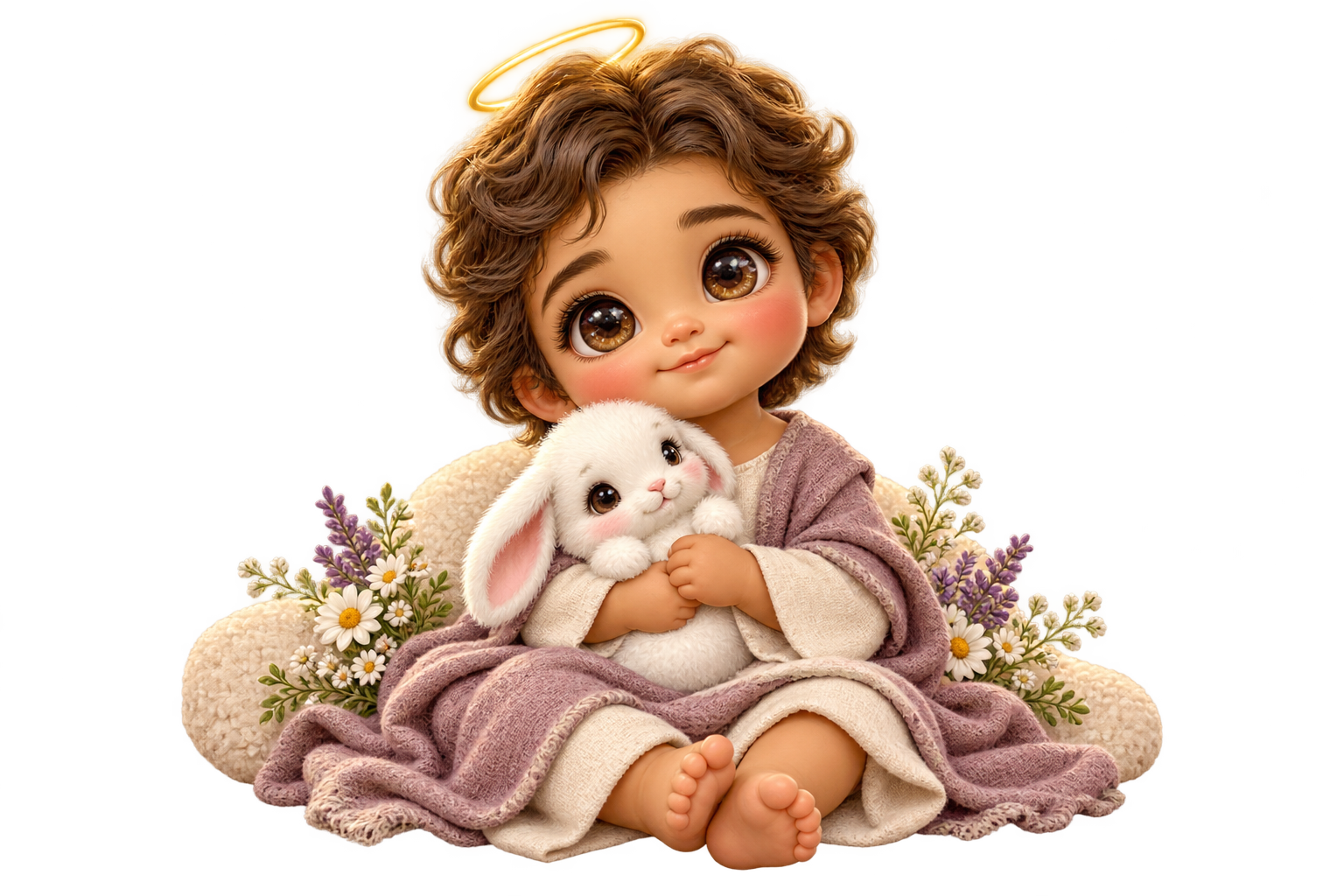 Bunny friend — Original generated artwork; not a manufactured product photograph