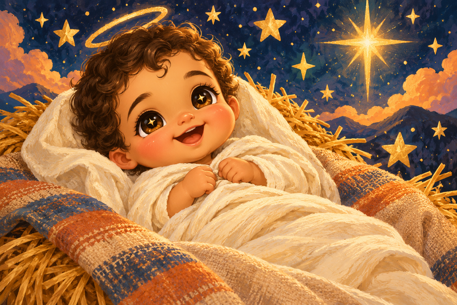 Golden stars — Original generated artwork; not a manufactured product photograph