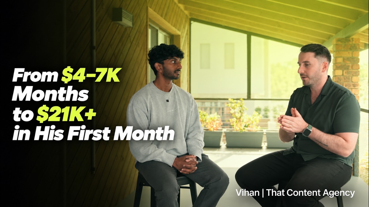 50 Cold DMs a Day to $21K in a Month: Vihan's That Content Agency Story