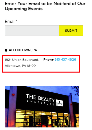 Sitewide footer