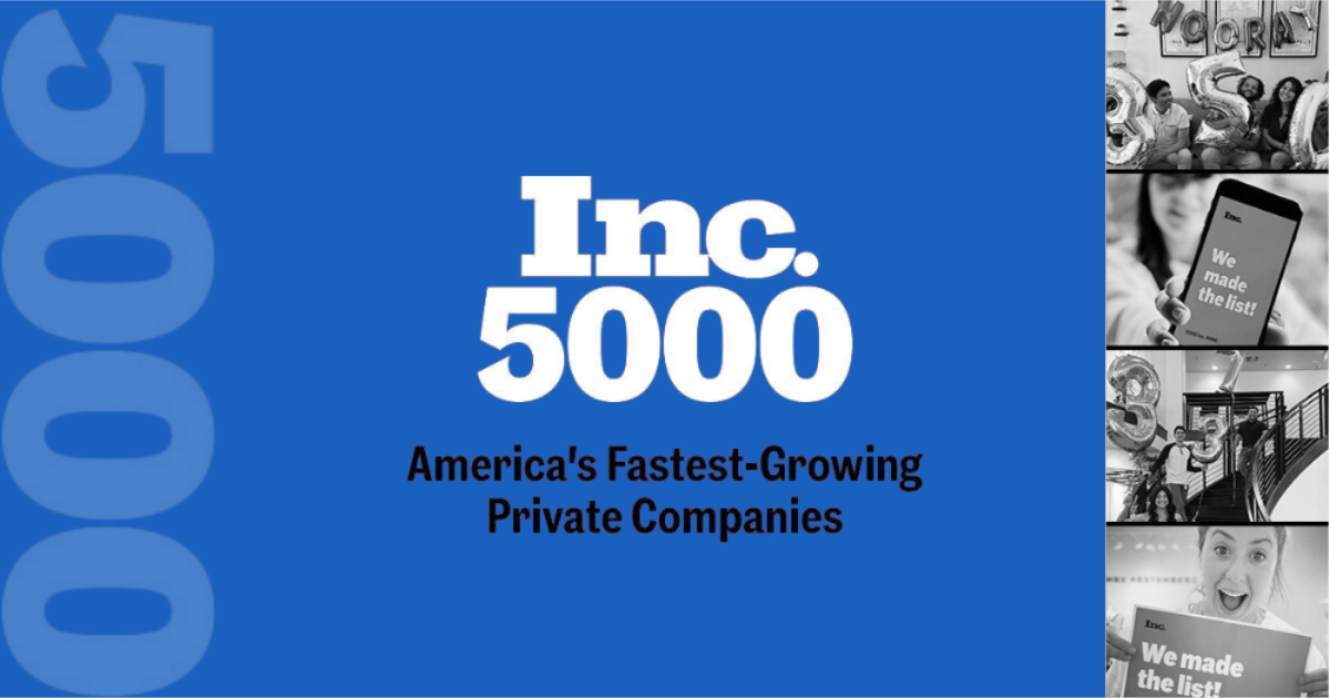 We made the Inc. 5000 list!