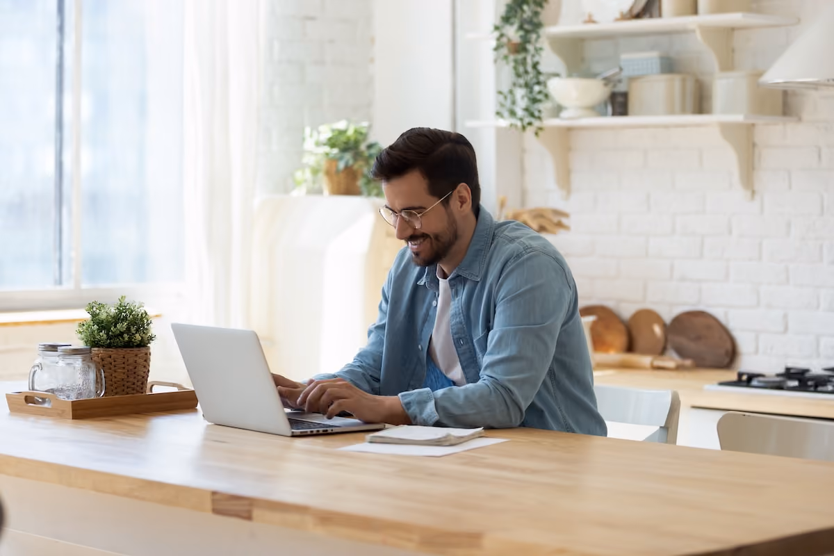 Man on laptop