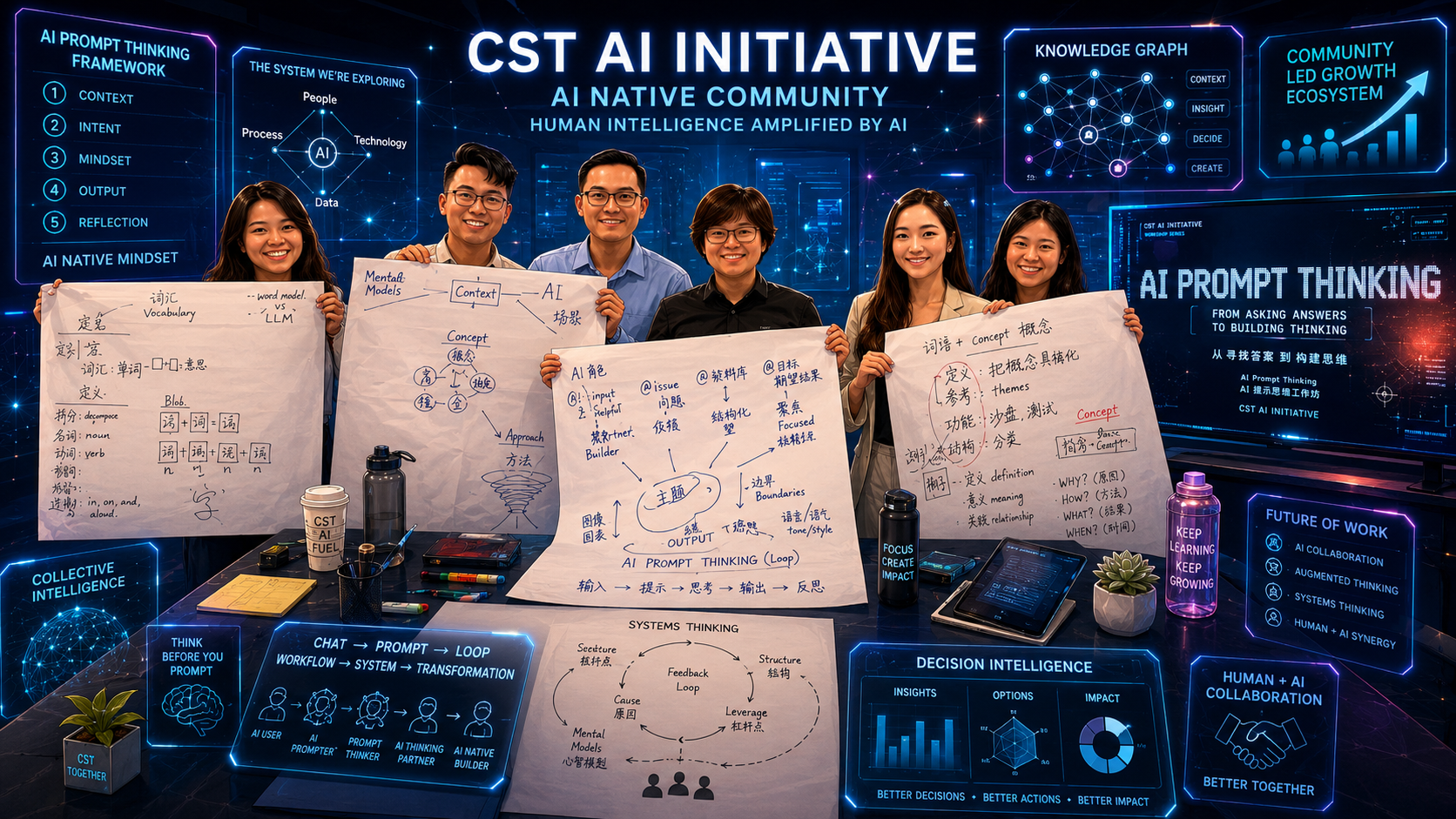 AI Prompt Thinking framework visual