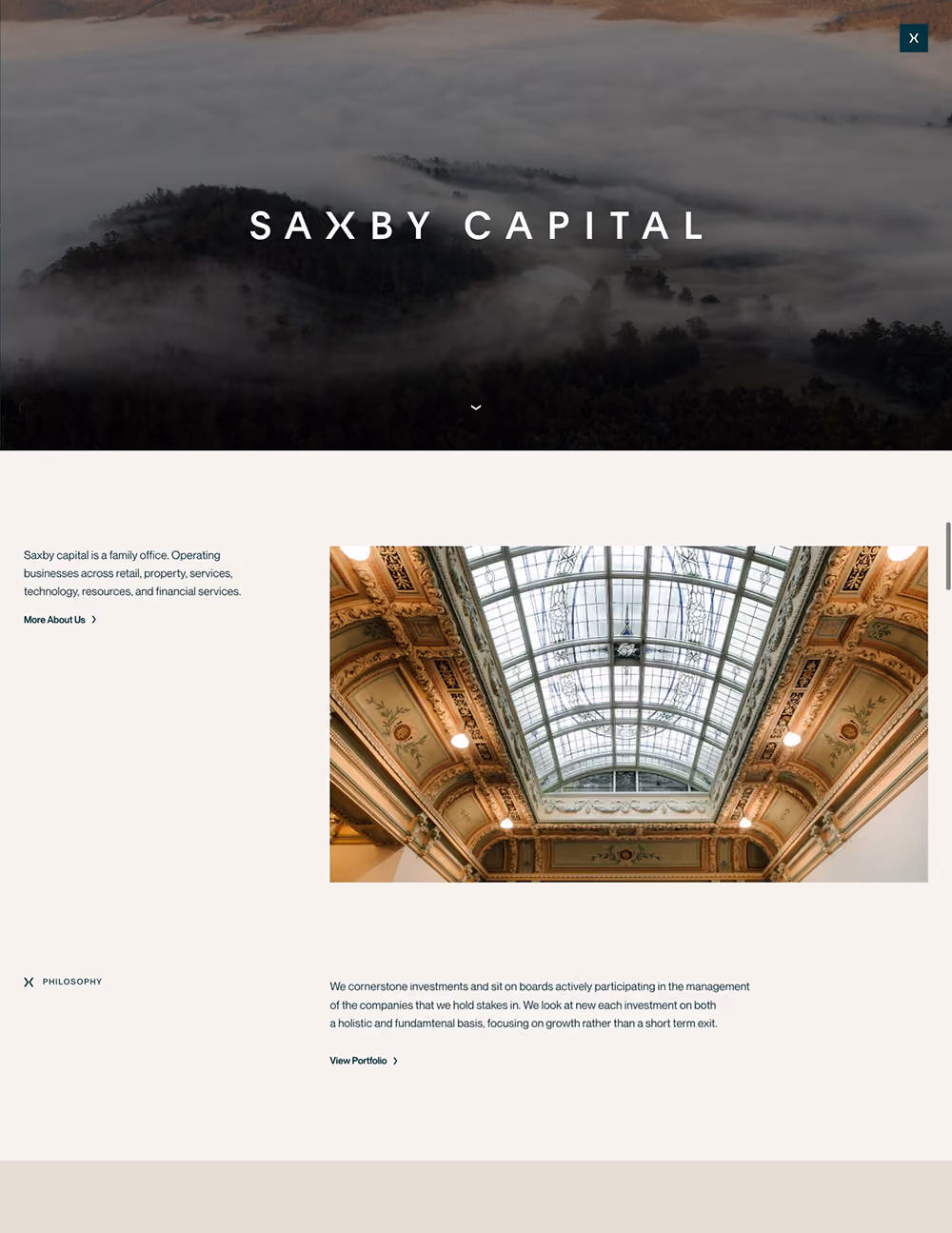 Saxby Capital website screenshot