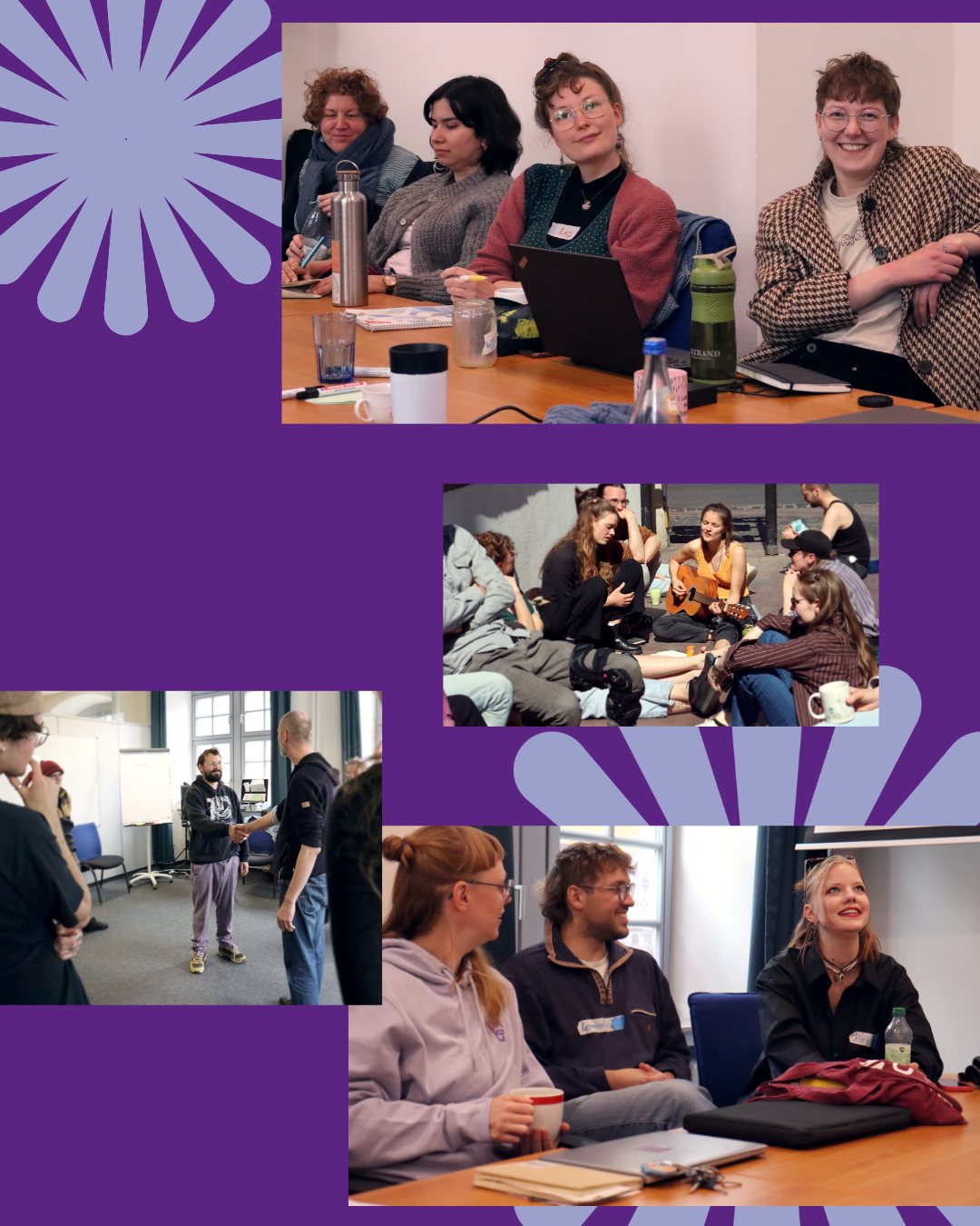 Collage von Teilnehmenden der Spring School 2026 der HfGG