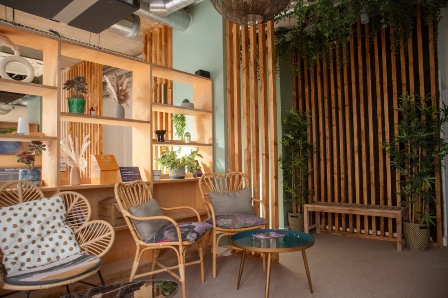 The relaxation lounge at Floatworks Angel, London