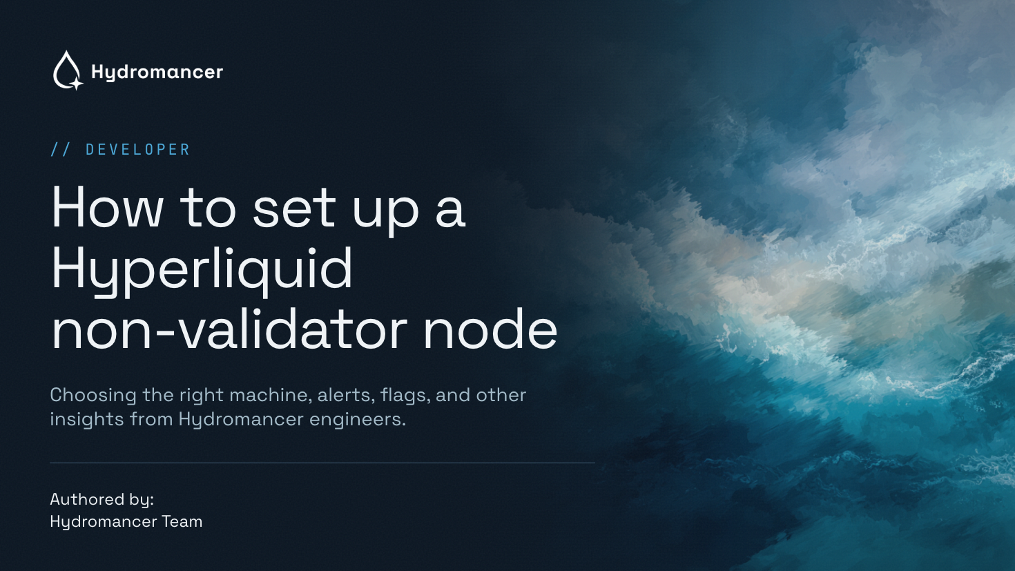 How to set up a Hyperliquid non-validator node