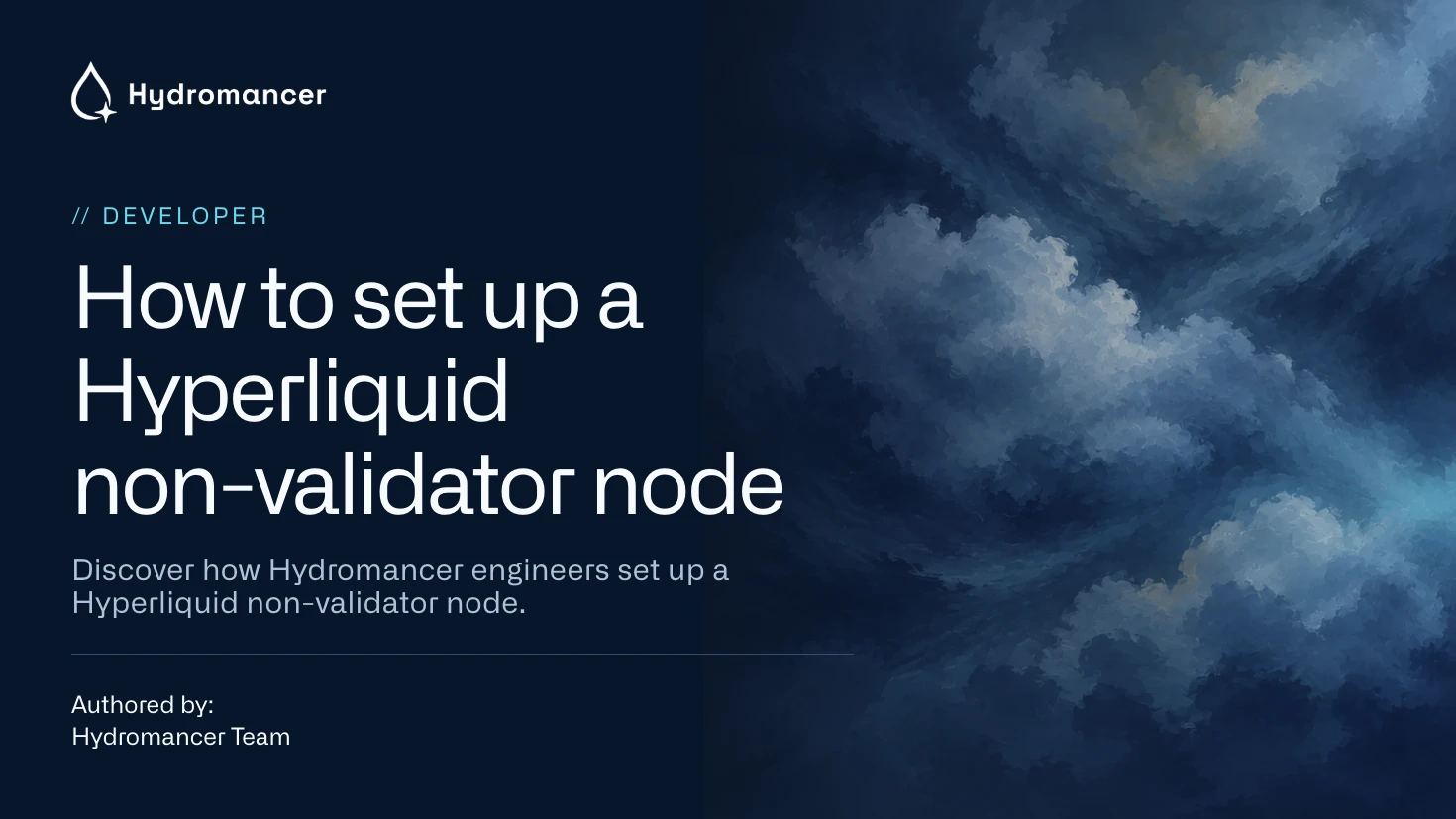 How to set up a Hyperliquid non-validator node