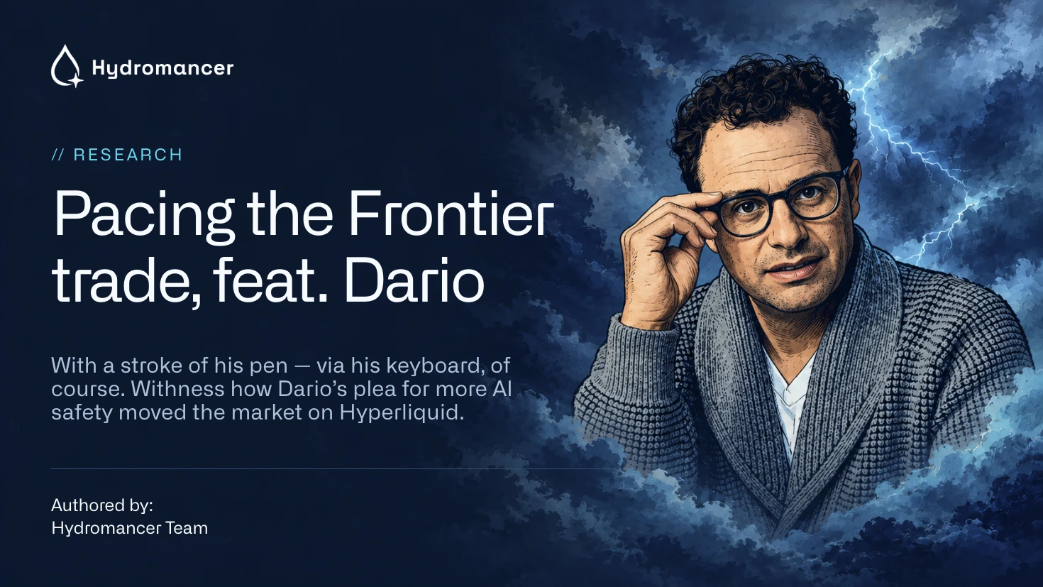Pacing the Frontier Trade: How Hyperliquid priced in Dario's tweet