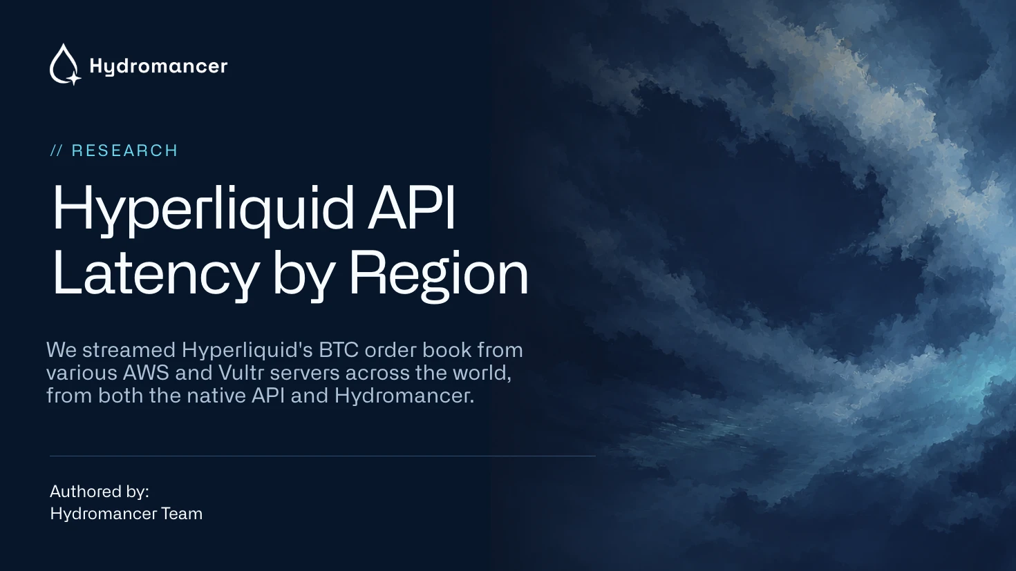 Hyperliquid API Latency by Region