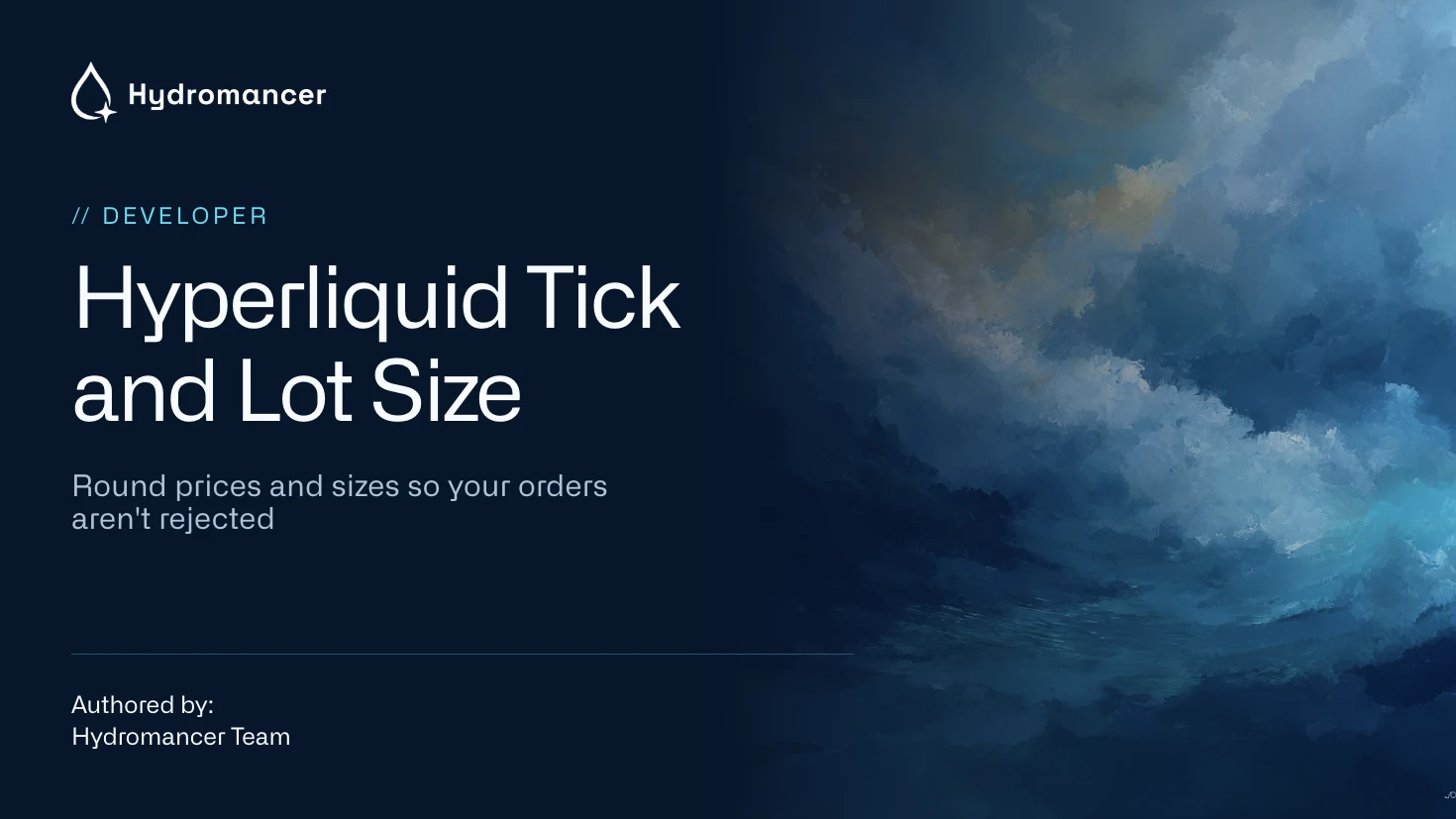 Hyperliquid Tick Size and Lot Size: Round Prices and Sizes banner