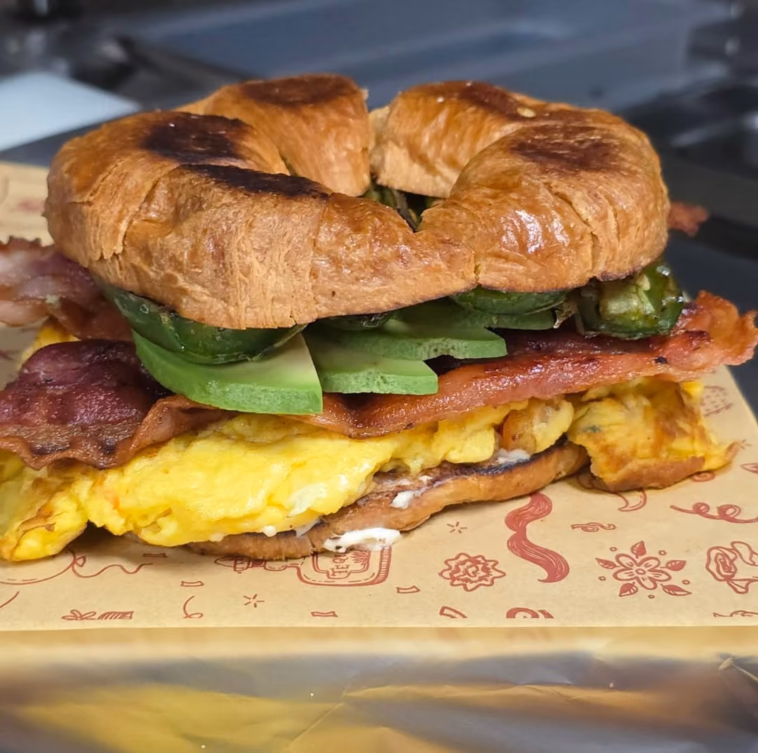 Breakfast sandwich at Don Chuy's