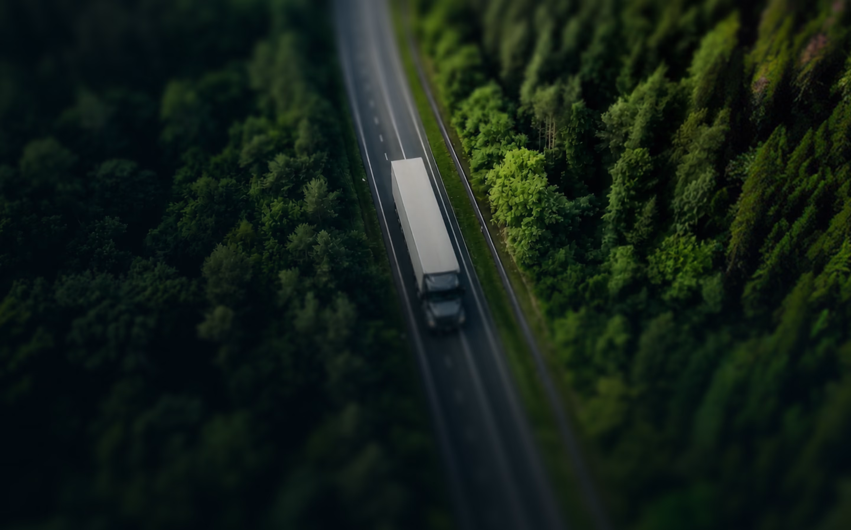 Heavy-duty truck on the road