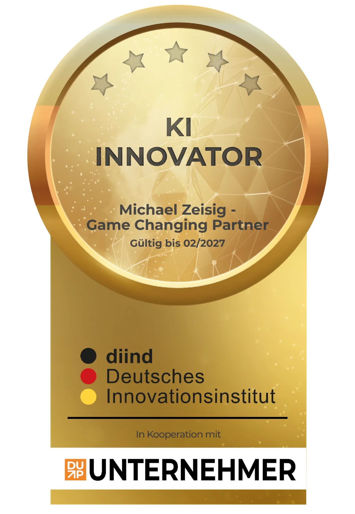 DIIND KI-Innovator 2026 – Dr. Michael Zeisig