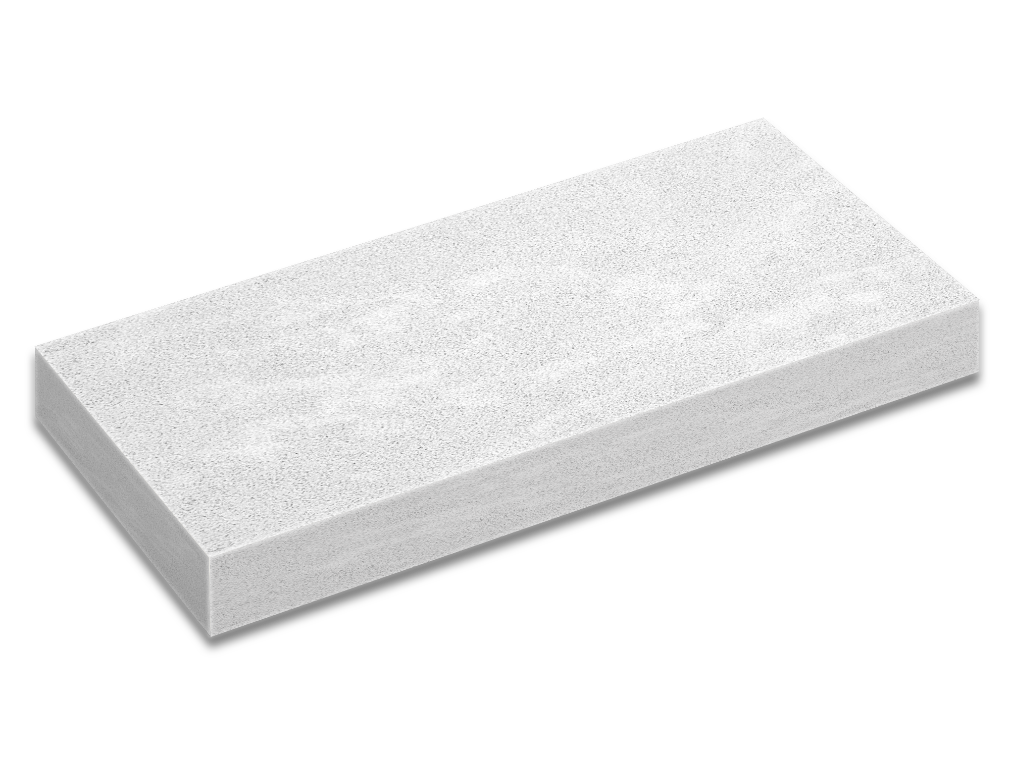 Ice White marble coping and tread with a straight edge profile and a white surface with fine light gray markings.