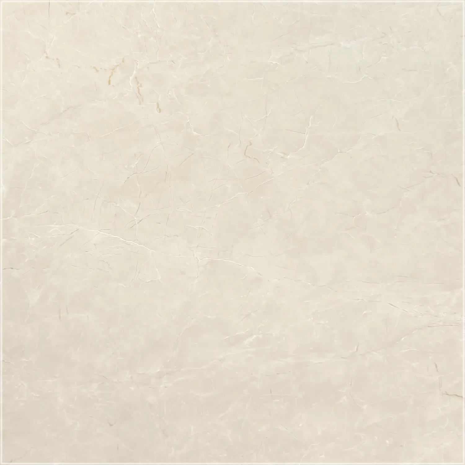 Sundein Beige marble with a honed finish, soft cream-beige tones, and fine intersecting white and gray veins.