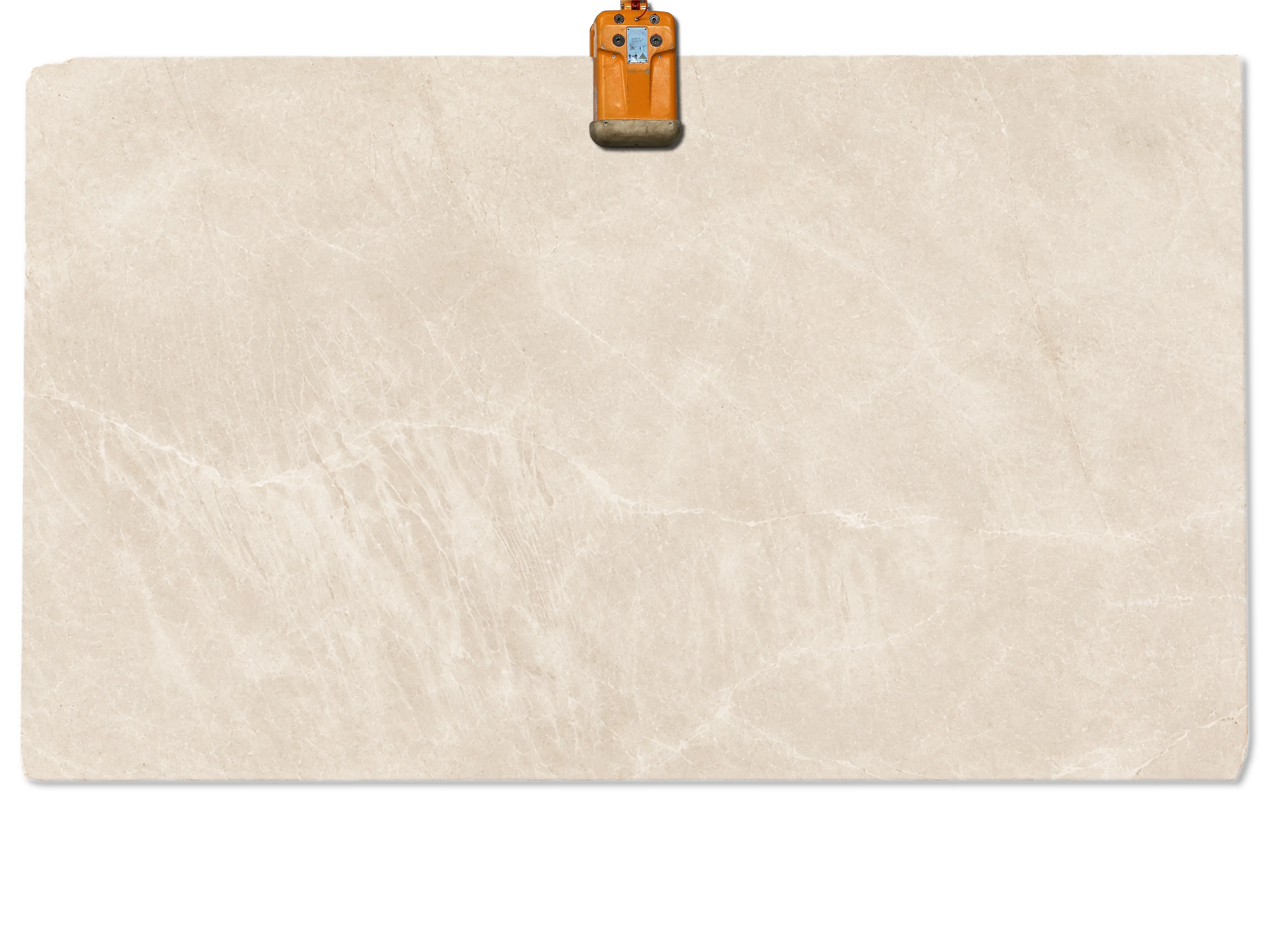 Full Burdur Beige marble slab with warm cream-beige tones and fine white veins extending across the surface.